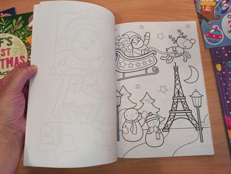 First christmas sticker activity colouring book, 