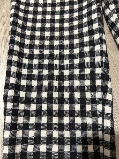 Kockové zvonové legíny, zara,152