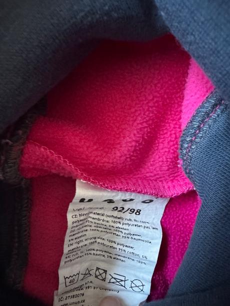 Softshellové nohavice unuo 92/98, unuo,92