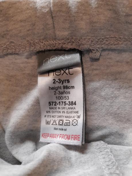 Tenké bledosivé legínky, next,98