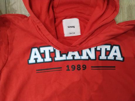 Červená mikina sinsay, v. 134, sinsay,134