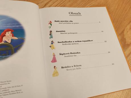 Knihy disney princess - päťminútové rozprávky,