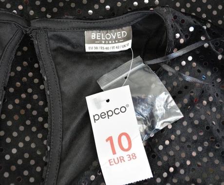 Trblietavé čierne koktailky (pepco), pepco,m