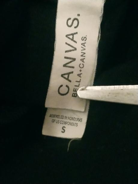 Dámsky čierny top s motívom, canvas, s/m, s