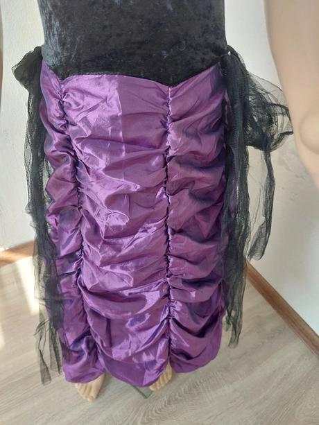 Temná princezná halloweenske šaty veľ.7-10r,