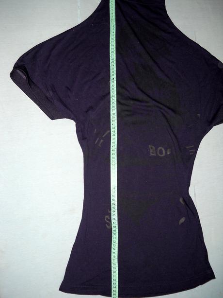 Dlhé tmavofialové tričko/tunika, s