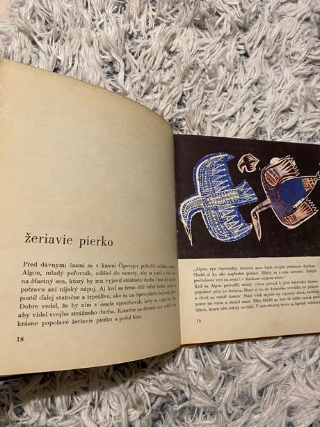 Krásna stará retro rozprávka kamenné kanoe 1969,