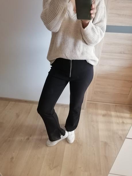 Zvonové nohavice bootcut, h&m,38