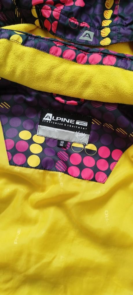 Oteplovačky + vetrovka, suprava, alpine pro,140