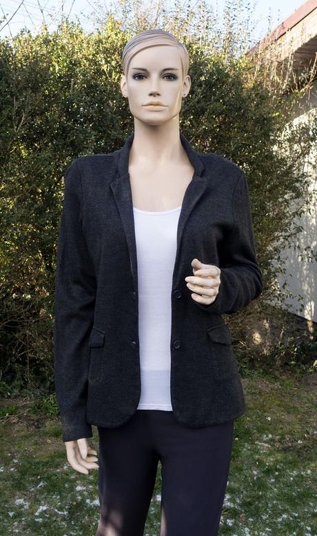 Teplákové grafitové sako, esprit,l