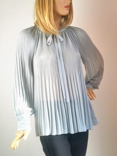 Bik bok - elegantná plisovaná blúzka, xs