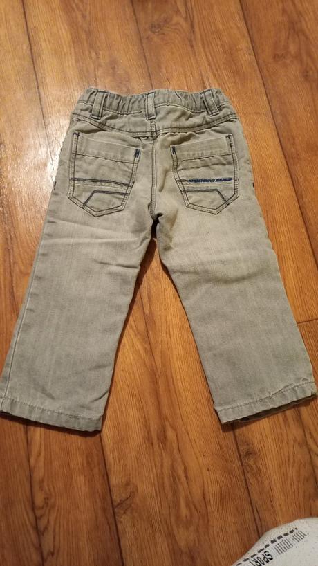 Šedé zateplené rifle lupilu 86 super stav, lupilu,86