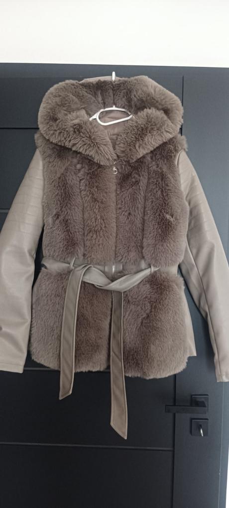 Koženkový kožúšok, s