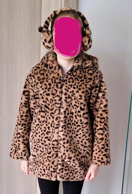 Kabát zn.zara+chrániče na uši a rukavice, zara,128