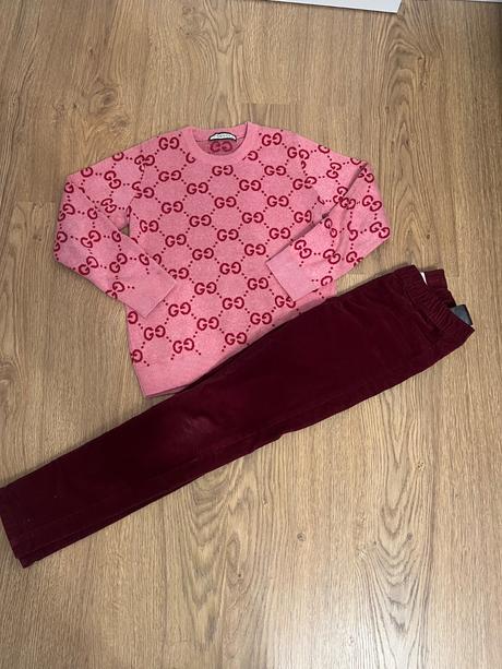 3x h&m menžestrové nohavice, h&m,128