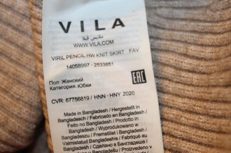 Úpletová sukňa vila v. l, l