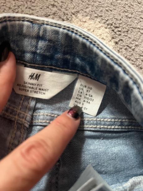 Super stretch skinny rifle, h&m,110