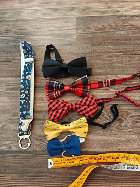 Doplnky motýlik, opasok,