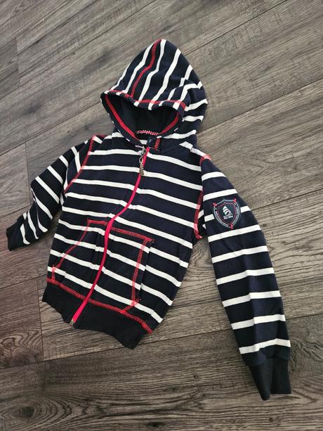 Pásiková mikinka na zips 1-2r. 86/92, 86