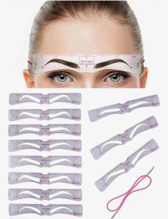 Šablóny na maľovanie obočia 10 ks, 