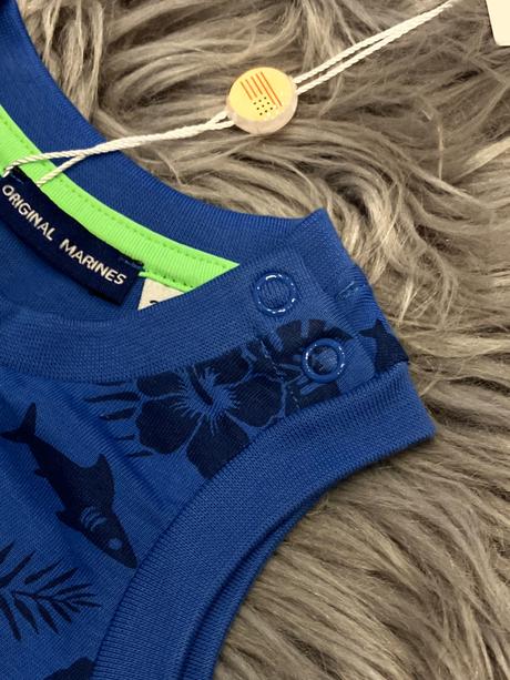 Chlapčenské vzorované tielko modré (3-6 mes.), original marines,62 / 68