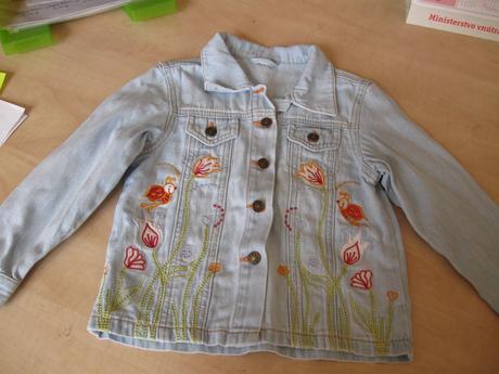 Dievčenská riflová bundička, 98/104, 98