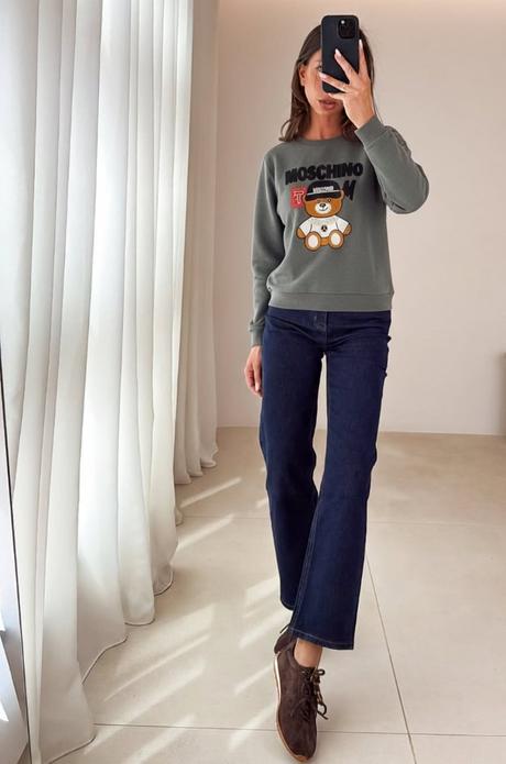 Mikina s mackom veľ.m, m