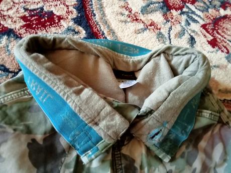 Zateplené maskáčové kapsáčové nohavice, next,104