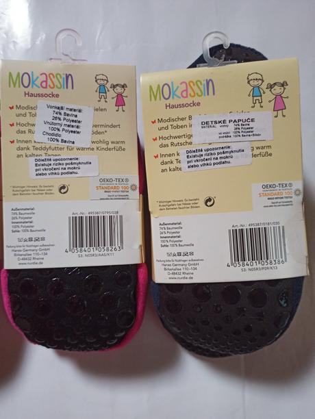 Ohybné mokasíny, protišmykové, zateplené, 29 / 30