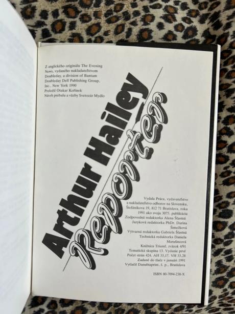 Reportér - arthur hailey, 