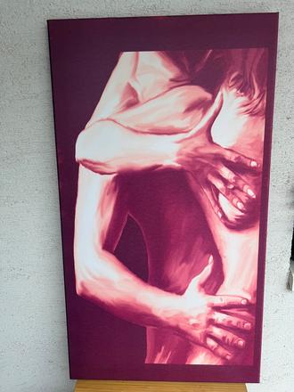 Obraz laska muz zena cislo 3 tlac na platne 45x80,