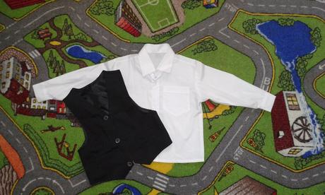 Košeľa s vestičkou velk. 80, 80