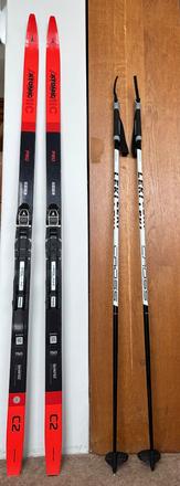 Bežky atomic pro c2 skintec jr s paličkami, atomic