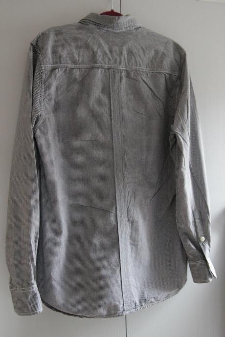 Pánska bielo modrá kockovaná košeľa review m, review,m