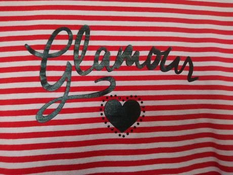 Pásikavé červeno biele tričko, motív, ido, 146-152, 152