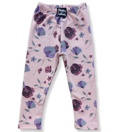 Extra teplé warmkeeper legíny kvety ružové, 86 - 134