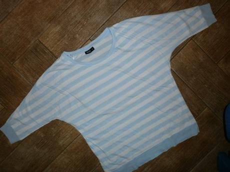 Prúžkové tričko s 3/4 rukávmi-42/44, 43