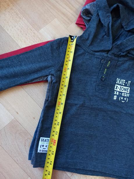 Tričká s kapucňou 86/92, lupilu,92