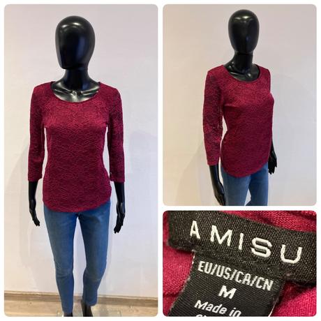Dámske čipkované tričko amisu (m), amisu,m
