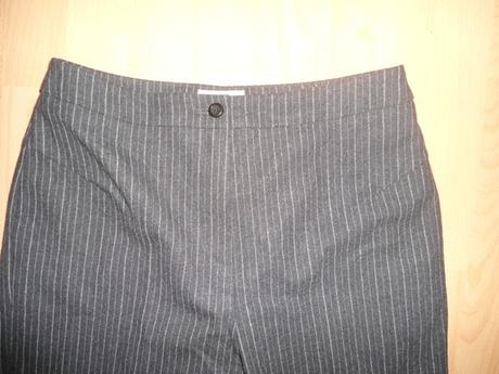 Cierne damske vlnene nohavice, s