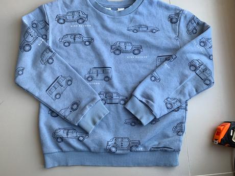 Mikina s autami 134/140, h&m,134