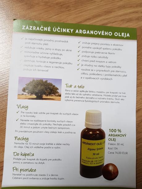 Arganovy olej 30 ml, 