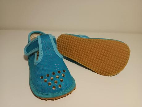 Beda - prezuvky turquoise shine w/pf (širší model), beda,22 / 23 / 30