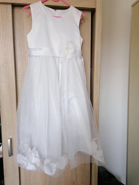 Šaty biele dievčenské, 128