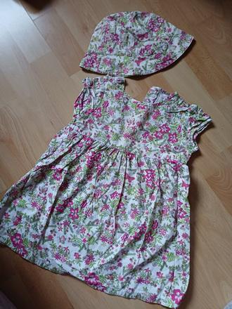 Šaty s klobúčikom v.92, c&a,92