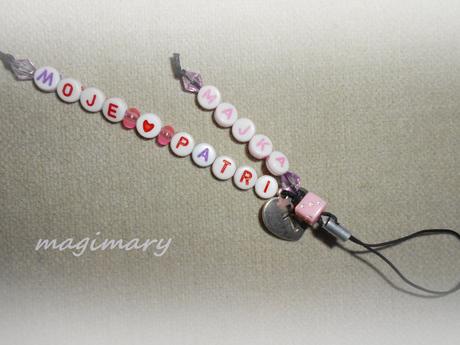 Rôzne prívesky na mobil, kľúče, tašky, zipsy atd., 