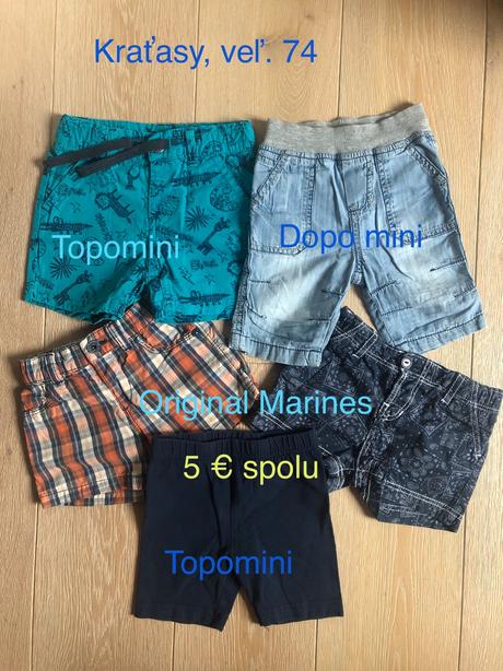 Kraťasy veľ. 74 / h&m, original marines, 74