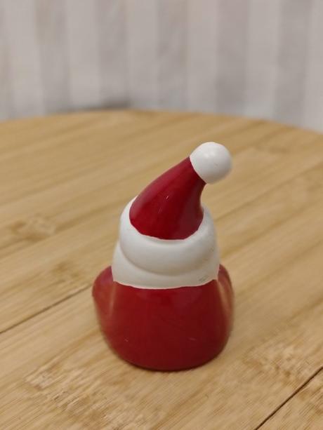 Zberateľ retro keramická figúrka santa na darčeku, 