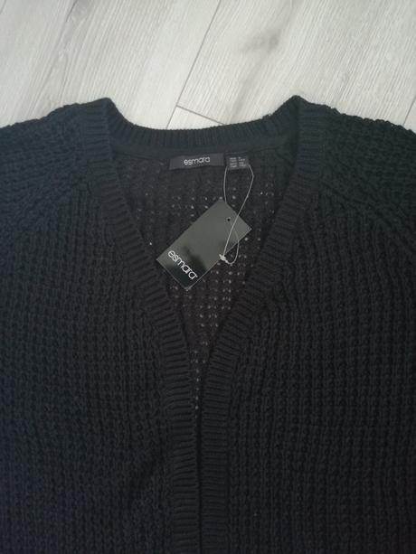 Nenosený čierny sveter, esmara,s