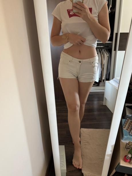 Biele šortky h&m, h&m,38